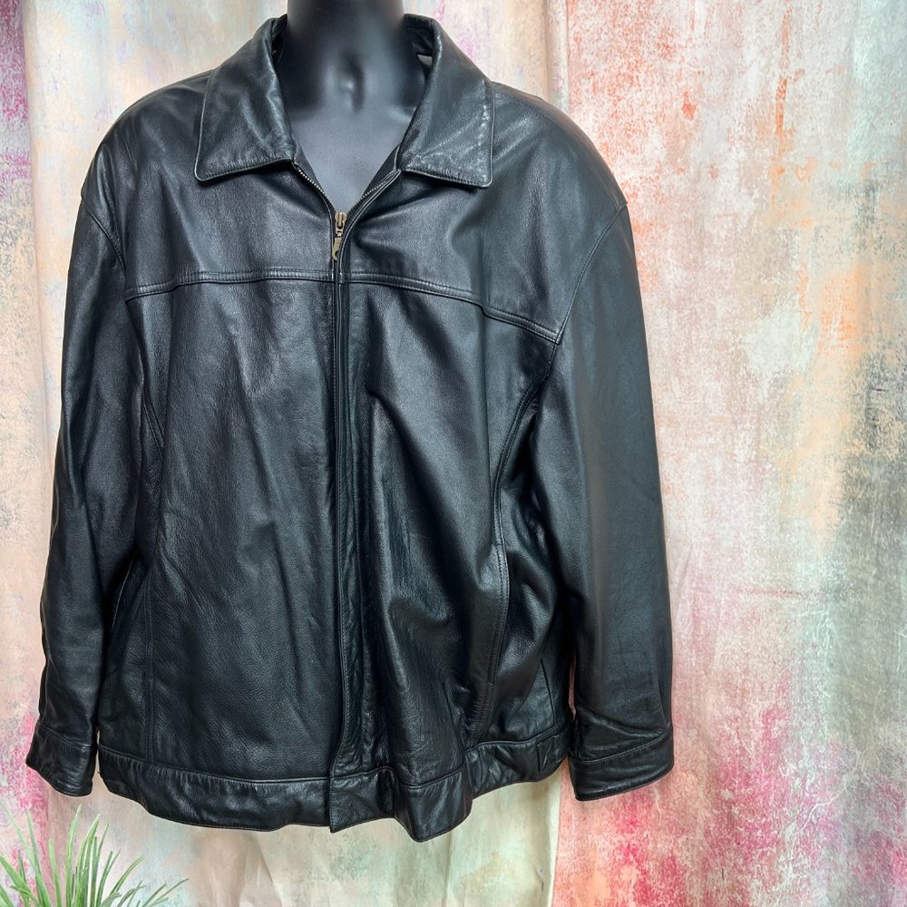 VTG📌 Henry Morell Real Men's Leather Jacket - Biker Jacket Heavy Quality